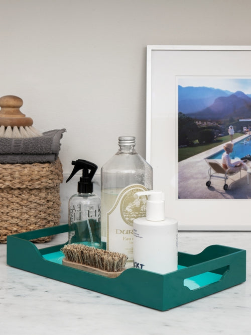 Printworks Dienblad - Swell - M - Turquoise/Groen - vtwonen shop