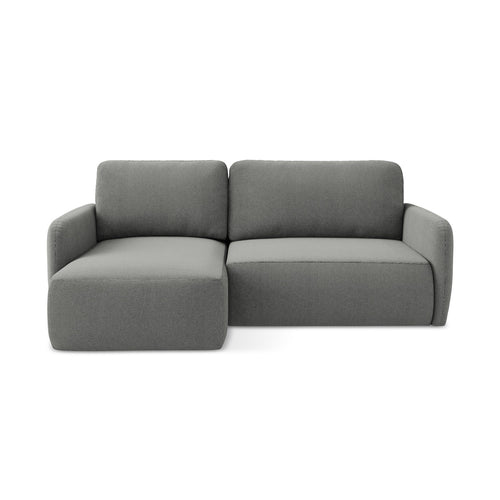 LaMiaSofa hoekbank links Corle - textuurstof - grijs - 207x148x86
