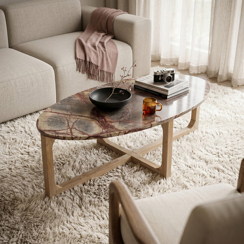 Marmeren salontafel Bizar - 120x60x38 cm