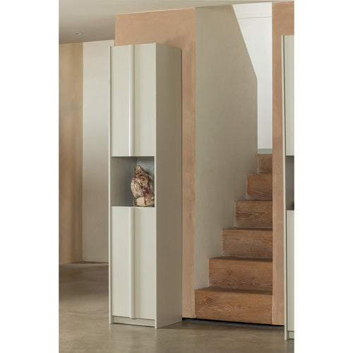 WOOOD tv-Meubel 200 cm & smalle kast 40 cm Basu - Grenen - Dust - 53x200x46/210x40x42 - vtwonen shop