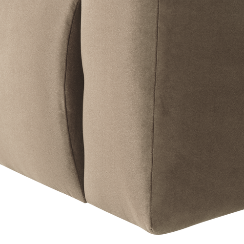 WOOOD 1-zits bank arm rechts Mojo Base - Velvet - Khaki - 74x105x97