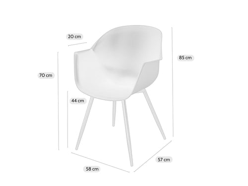 MaximaVida eetkamerstoel Cuyp XXL oudroze  conische stoelpoten- 2 stuks - vtwonen shop