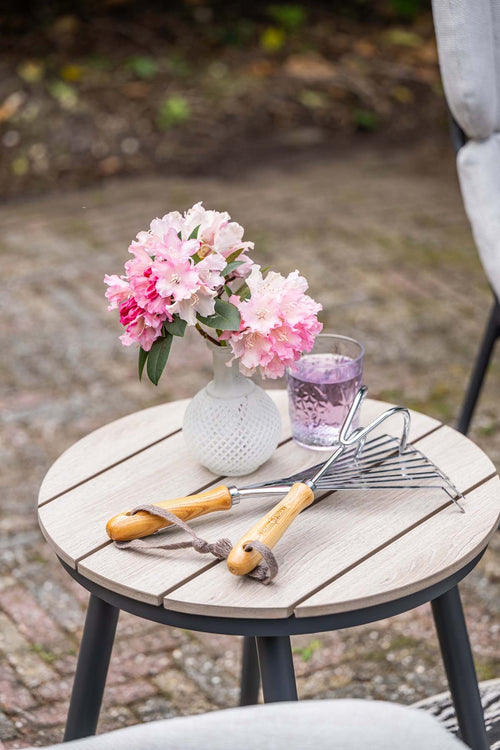 5-delige set - zwart - 2x loungestoel Livorno + voetenbank & tafeltje - vtwonen shop