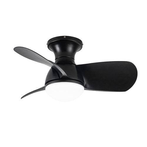 CristalRecord plafondventilator Epona - 1 lichts - 64  x 23   cm - zwart