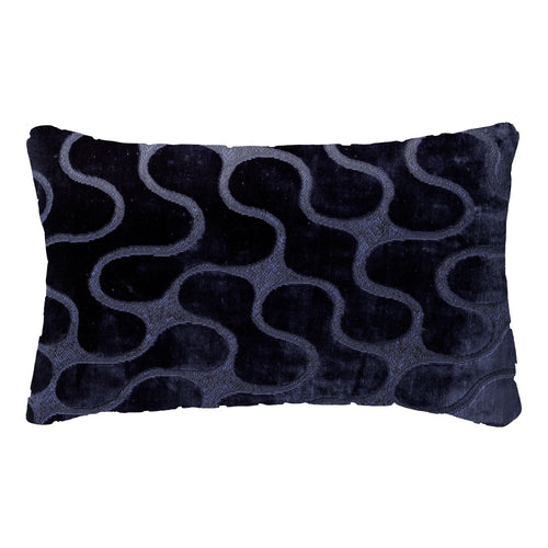 NADINE | sierkussen 30x50 cm | Insignia Blue | blauw | Hoii | met duurzame kussenvulling