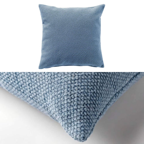 KUSSENSET - 3-delig - Lake Breeze - 45x45 cm, 30x50 cm - inclusief binnenkussens - blauw, beige