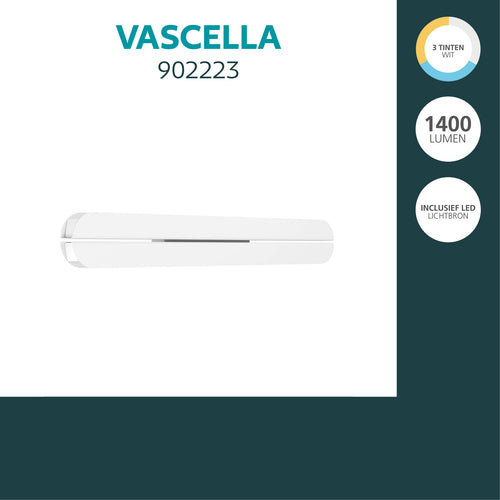 EGLO wandlamp buiten Vascella - wit