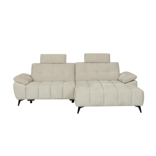 Furnhouse chaise longue bank rechts Colorado - Crème wit - Stof - 156x268x107