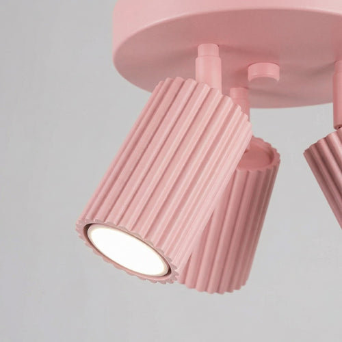 Sollux Lighting Plafondlamp KARBON 3P roze - 19,5x19,5x18cm