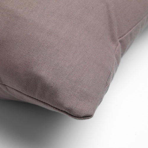 JAMES - Kussenhoes 45x45 cm - duurzaam katoen – effen kleur - Driftwood - taupe