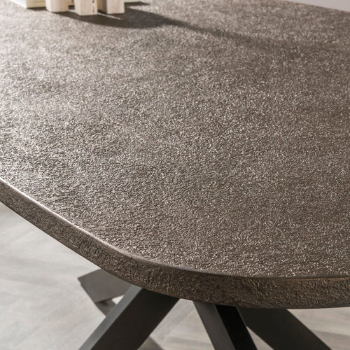 Giga Living Eettafel Bronvik - Deens Ovaal Brons Metaal - 180cm