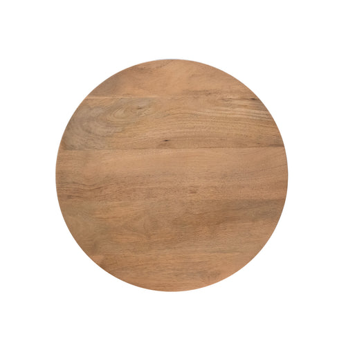 StarFurn Salontafel Solana - Rond Naturel Hout - 50x50x46cm - vtwonen shop