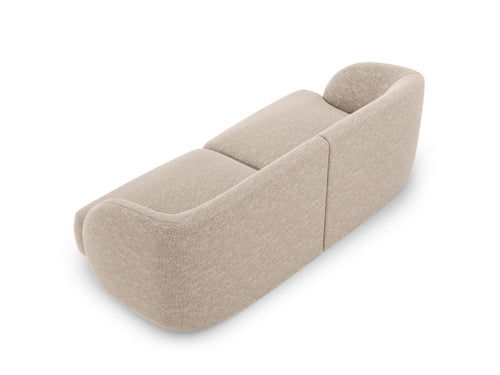Micadoni Bank Miley 2-zits, structurele stof beige - 90x180x70cm