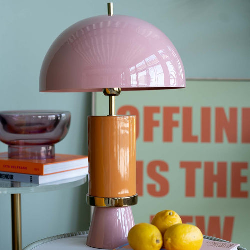 Kare Design tafellamp Josy - roze en oranje - vtwonen shop