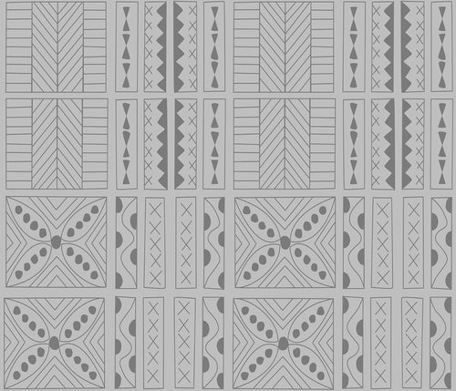 Walls4You behang etnisch motief grijs - 53 cm x 10 m - 640141 - vtwonen shop