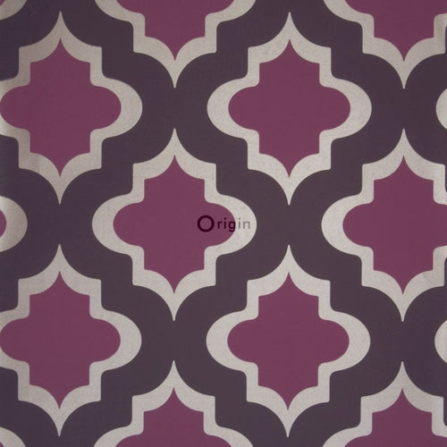 Origin Wallcoverings behang kasbah-motief aubergine paars - 52 cm x 10,05 m - 307101 - vtwonen shop