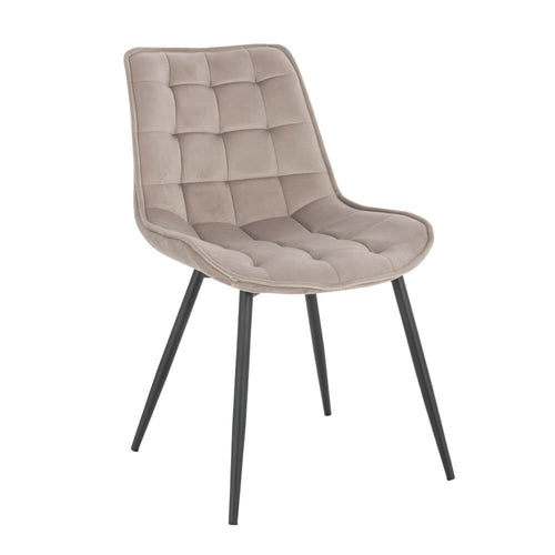 Home Deluxe gestoffeerde stoel IKALO lichtbruin Aantal: 4