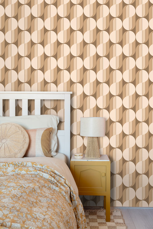 ESTAhome behang retro ornamenten bruin - 50 x 900 cm - 131588