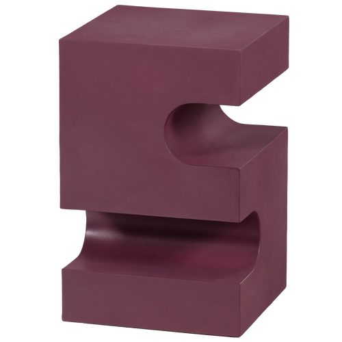 WOOOD bijzettafel Jessa - Metaal - Paars/Bruin - 48x30x30