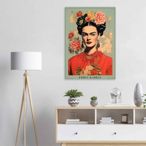 Artfulprints  Frida Kahlo - Botanical portrait   poster 30x40 cm - vtwonen shop