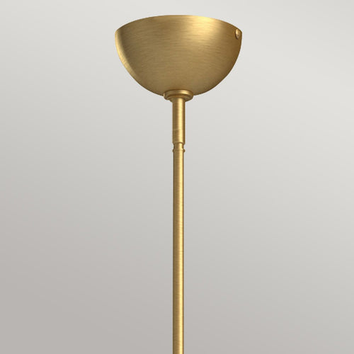 Mehrarmige Pendelleuchte, modernes gebürstetes Gold, 3 x E27