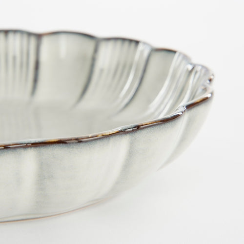 Mica Decorations Corfu Schaal - H5 x Ø19 cm - Keramiek - Grijs