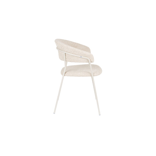 Housecraft Living Zeri Eetkamerstoelen armleuning Off white - Set van 2 - vtwonen shop
