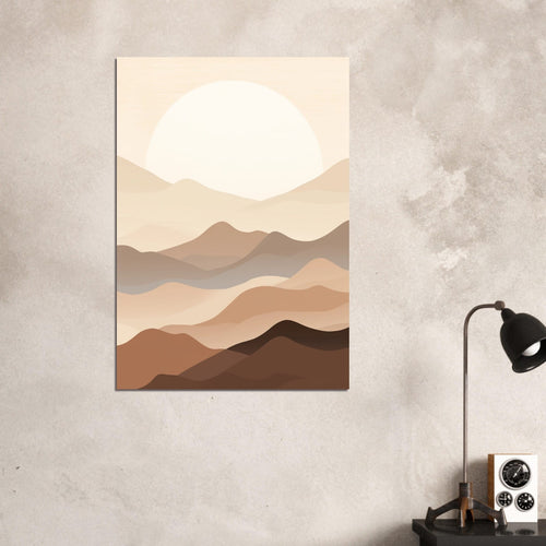 Artfulprints  Japandi landscape   poster 30x40 cm