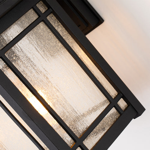 Elstead Quoizel Cedar Outdoor Wandlantaarn Zwart, IP44
