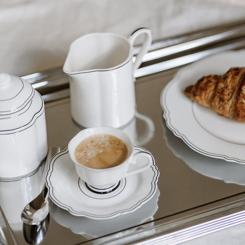 S|P Collection - Mokkakop 8cl en schotel Odette - Set van 2