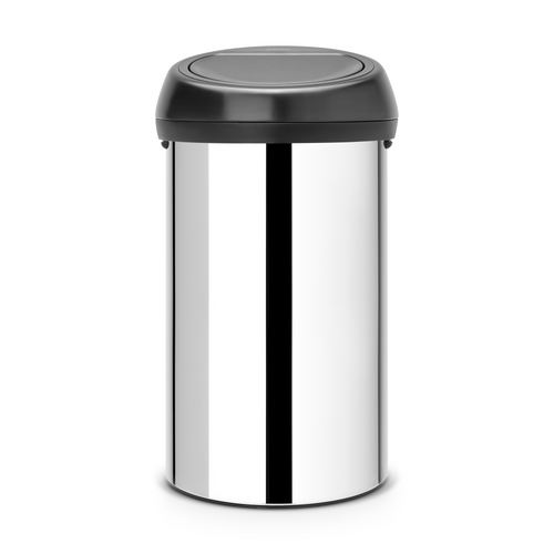 Brabantia Touch Bin afvalemmer, 60L - Brilliant Steel