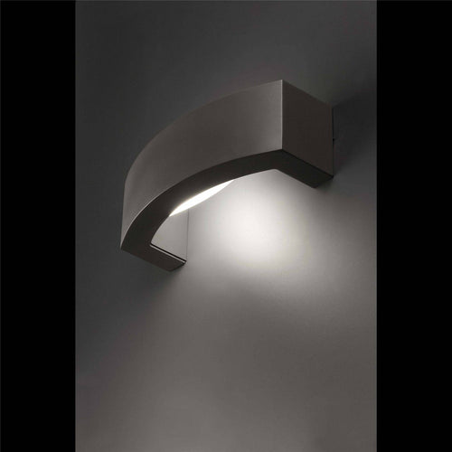Faro Ancora - 1 Licht Wandlamp Buiten Donkergrijs IP44, E27