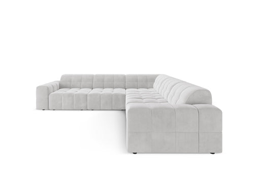 Cosmopolitan Design Hoekbank CHICAGO 4-zits, flueel geld - 285x285x78cm