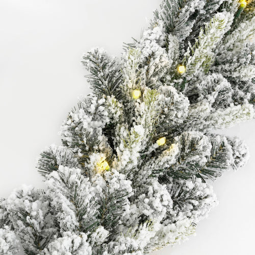 Black Box Trees Grimshaw Kerstslinger met Verlichting Led - Kerst Slinger met 2 Lichtstanden - op Batterij en met Timerfunctie - l180xd25cm