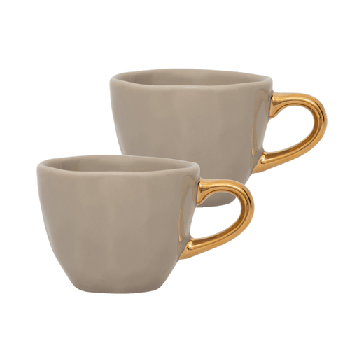 Urban Nature Culture Good Morning kopje Coffee s/2 in gift pack Fir Green - Ø 8.3x7cm - vtwonen shop