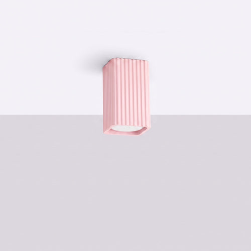 Sollux Lighting Plafondlamp RAYO 10 roze - 6x6x10cm