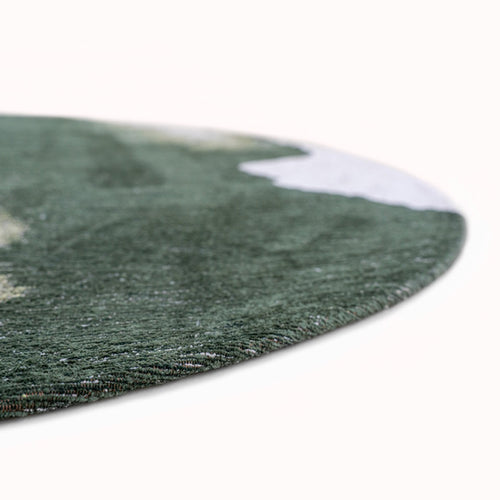 Louis De Poortere binnen & buiten machinewasbaar vloerkleed Meditation Lagoon van 70% gerecycled PET - groen - 290x290cm