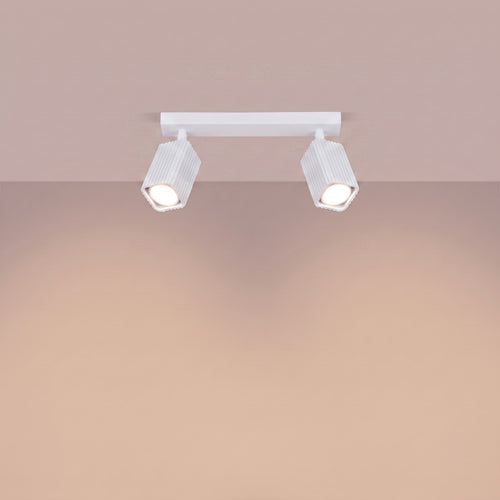 Sollux Lighting Plafondlamp RAYO 2 wit - 30x6x16,5cm