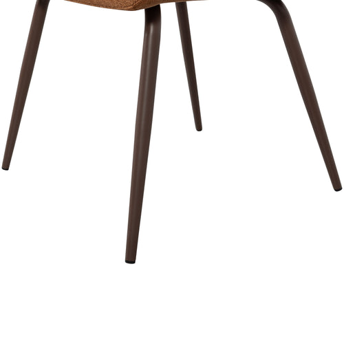 WOOOD eetkamerstoelen Jenny - Geweven Stof - Bruin - Set van 2 - vtwonen shop