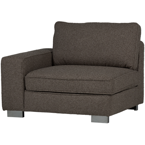 vtwonen element 1-zits met arm links Lazy - Bouclé - Antraciet - vtwonen shop