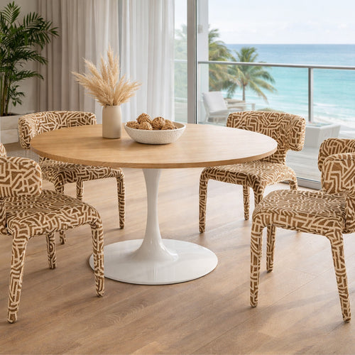 Kare Design Stoel Tobi Maze bruin