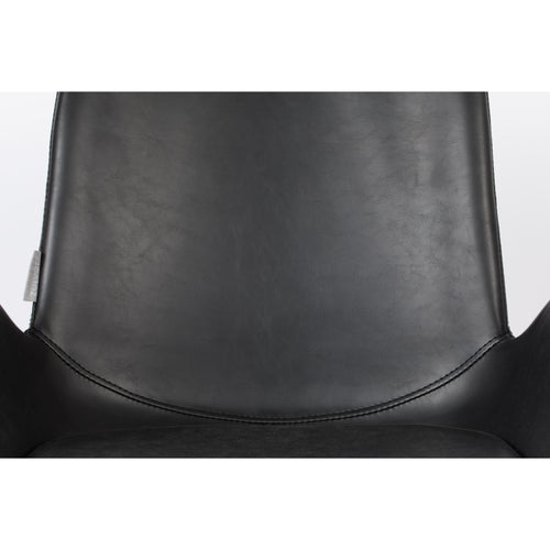 Zuiver Brit LL Eetkamerstoelen armleuning Zwart - Set van 2 - vtwonen shop