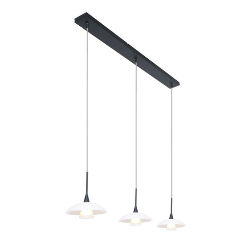 Steinhauer hanglamp tallerken - 3 lichts - 18x 160 cm - zwart - vtwonen shop