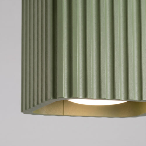 Sollux Lighting Plafondlamp RIFF 1 olijfgroen GU10 - 10x10x10cm