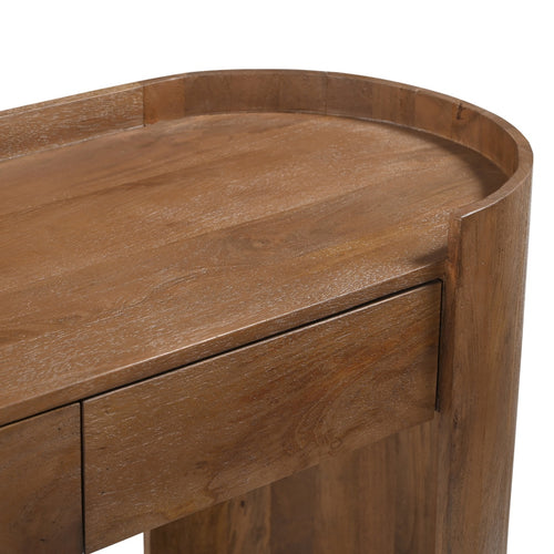 DÉJA Living Sidetable Xandrine - Donkerbruin Hout - 120x45x82cm