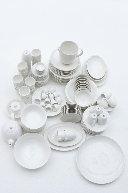 vtwonen Kommen - Set van 6 - Wit - Porselein - Ø 12.5cm - vtwonen shop