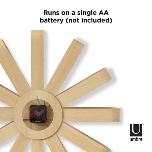Umbra Ribbonwood-wandklok