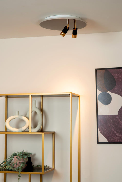 Lucide plafonnière JUBEL - Geïntegreerde LED - Zwart chroom