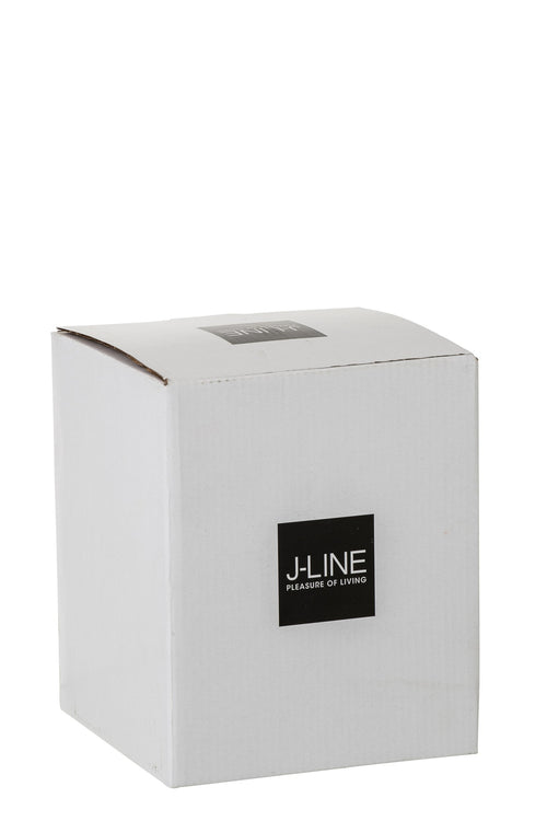 J-Line tafellamp Paddenstoel - ijzer - zwart