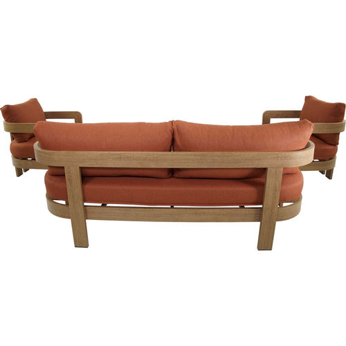 Lesli Living loungebank Mylo - rood - 185x72,5x66cm